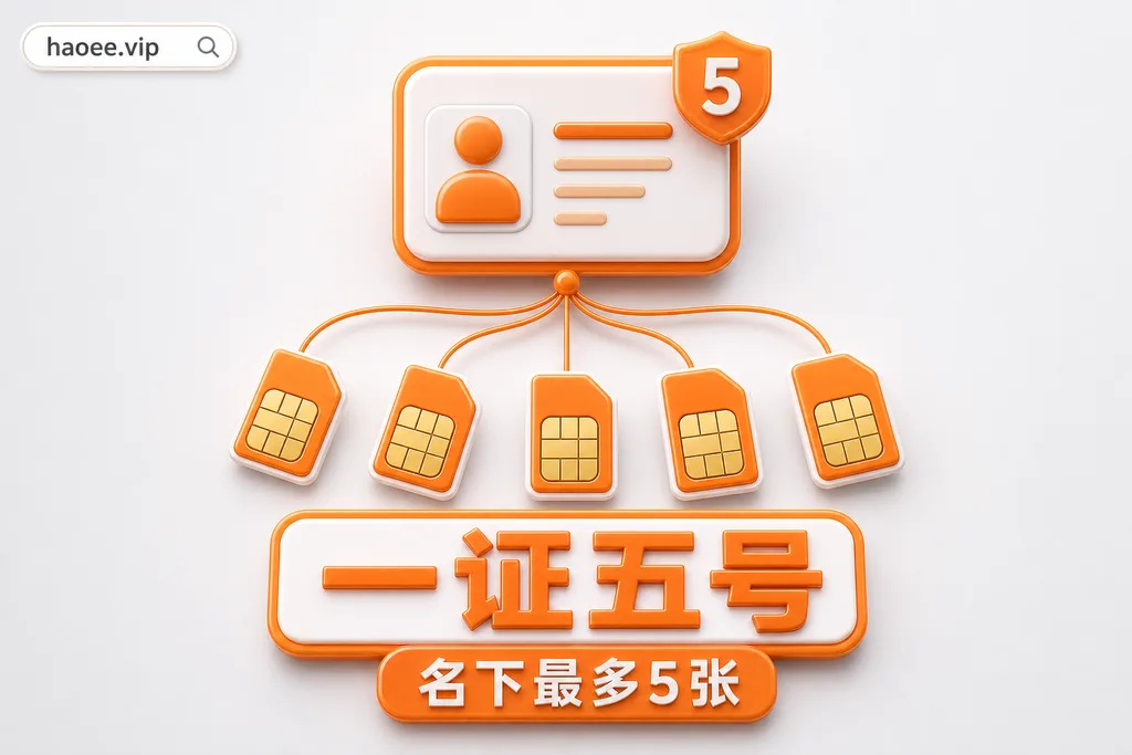 号易办卡次数限制：一证五号，名下电信卡有数量与时间限制 - haoee.vip